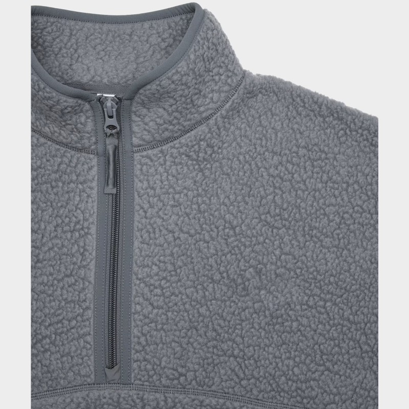 Equestrian Long Sleeve 1/2 Zip High Neck Fleece Sweater 