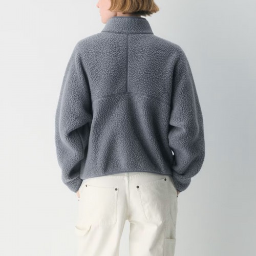 Equestrian Long Sleeve 1/2 Zip High Neck Fleece Sweater