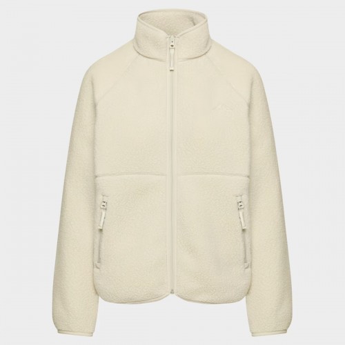 Breathable Warm Fleece High Neck Top Fleece Jacket with Zipper Pockets