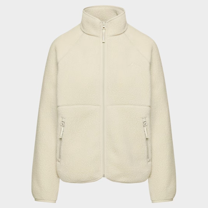Breathable Warm Fleece High Neck Top Fleece Jacket with Zipper Pockets 