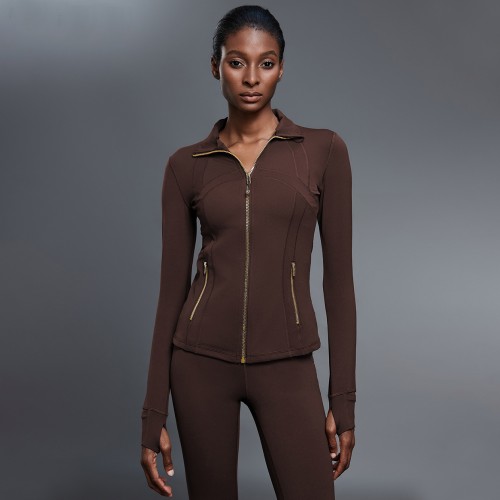Women Moisture Wicking Zipper jacket