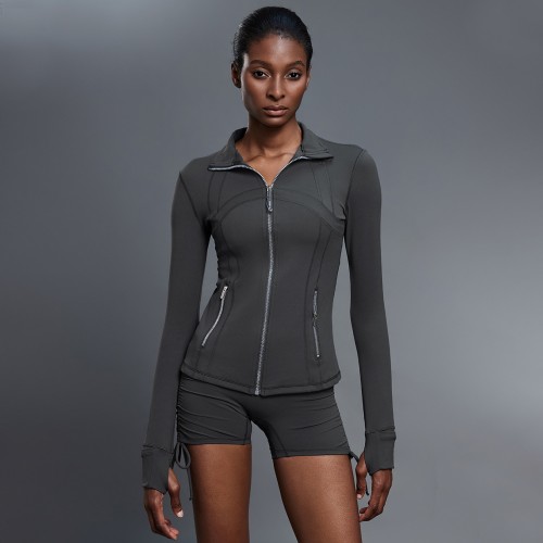Women Moisture Wicking Zipper jacket