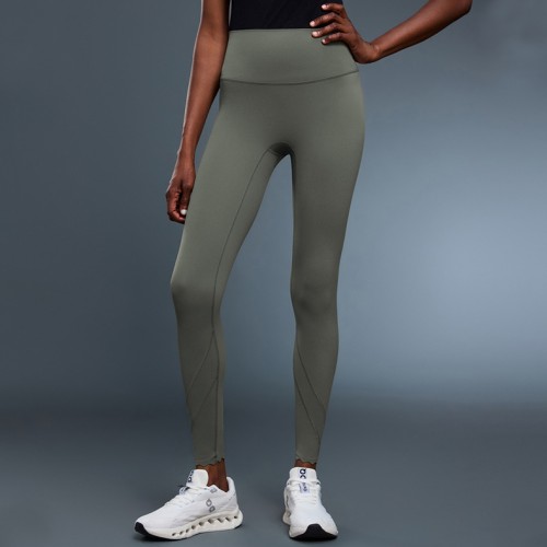 High Waisted Yoga Pants 9 Inch Capri Tights Shaping Stretchy Long Pants