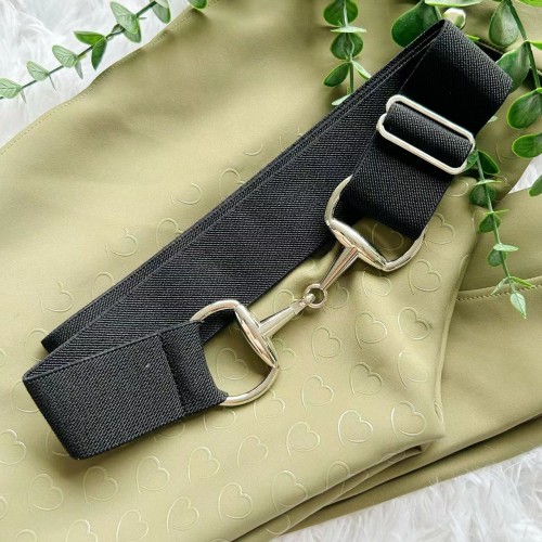 Belts-02 1.5-inch Elastic Equestrian Belt Bit Buckle for Horseback Riding Equestrian Sports Belts-02 1.5-inch Elastic Equestrian Belt Bit Buckle for Horseback Riding Equestrian Sports