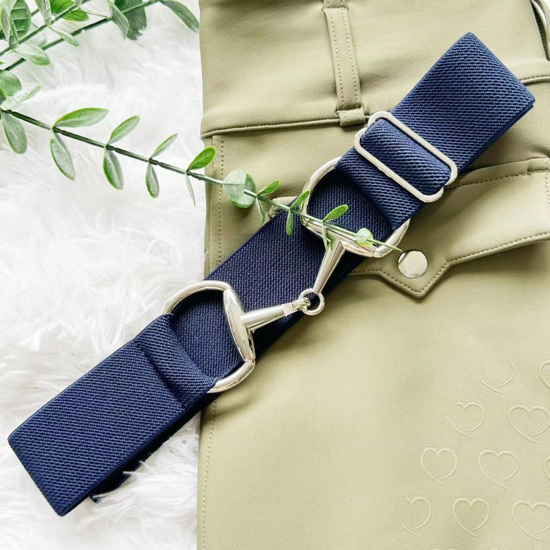 Belts-04 Horse Rider Elastic Belts With Shinny Clasp Buckle Girls Equestrian Elastic Belt Belts-04 Horse Rider Elastic Belts With Shinny Clasp Buckle Girls Equestrian Elastic Belt
