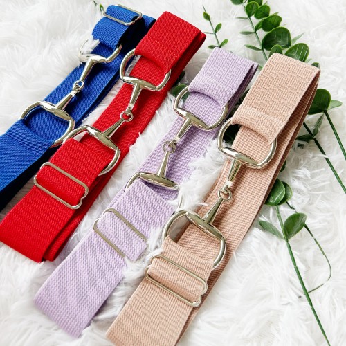 Belts-02 1.5-inch Elastic Equestrian Belt Bit Buckle for Horseback Riding Equestrian Sports Belts-02 1.5-inch Elastic Equestrian Belt Bit Buckle for Horseback Riding Equestrian Sports