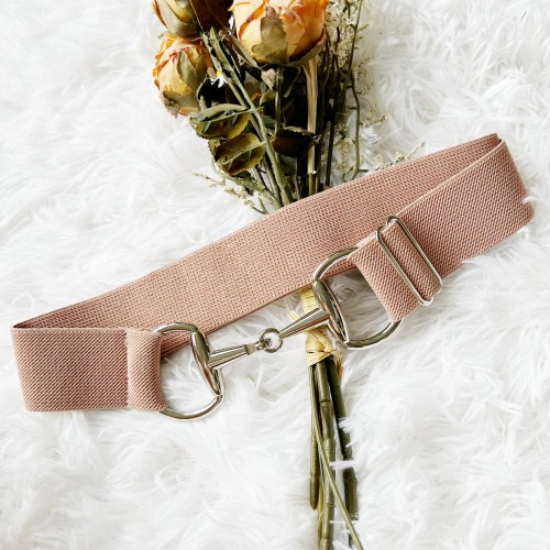 Belts-08 Horse Riding Waist Belt Elastic Equestrian Bracelet Wide Glitter With Shinny Clasp Stainless Steel Bent Buckle for Rider