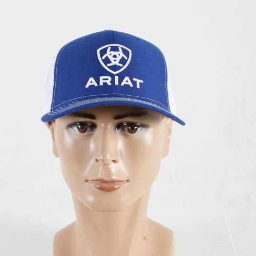 Caps-04 Horse Riding Embroidery Trucker Caps for Women 5 Panel Cap