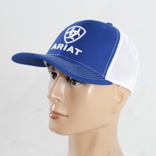 Caps-04 Horse Riding Embroidery Trucker Caps for Women 5 Panel Cap