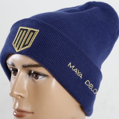 Caps-05  Equestrian Winter Beanie for Men Women Cuffed Thick Knitted Unisex Winter Hat Beanies Skull Cap 