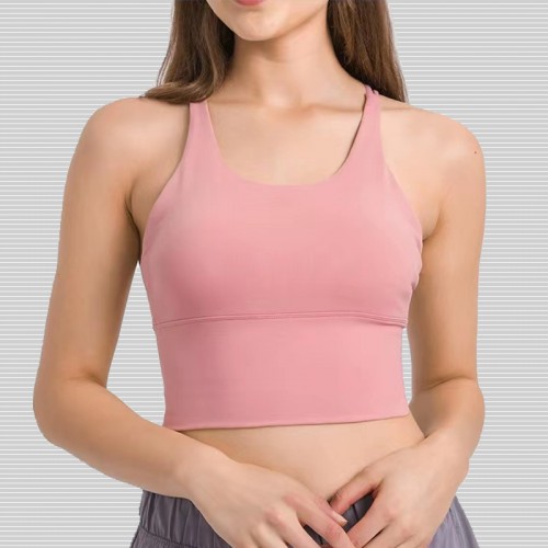 KY19095 Quick Dry Midium support Yoga Crop top