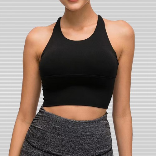 KY19095 Quick Dry Midium support Yoga Crop top 