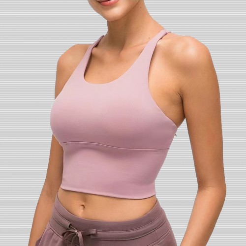 KY19095 Quick Dry Midium support Yoga Crop top