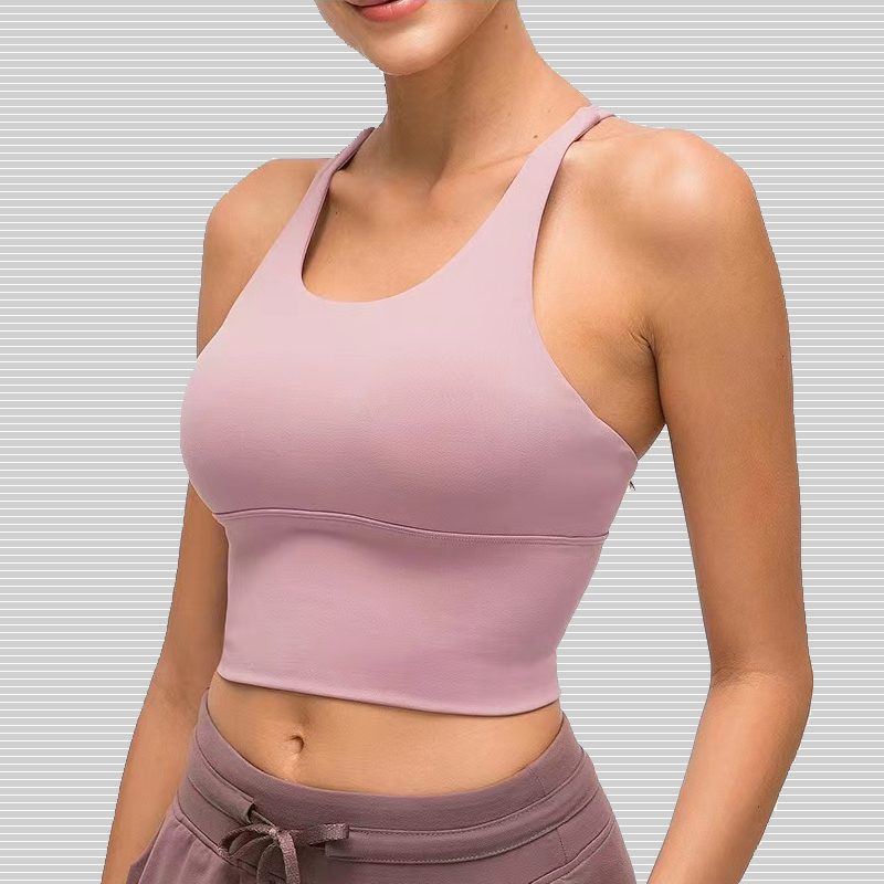 KY19095 Quick Dry Midium support Yoga Crop top 