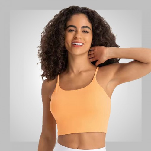 KY5238 Women Activewear Sports Crop top with pads