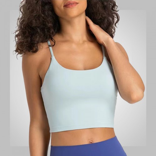 KY5238 Women Activewear Sports Crop top with pads 