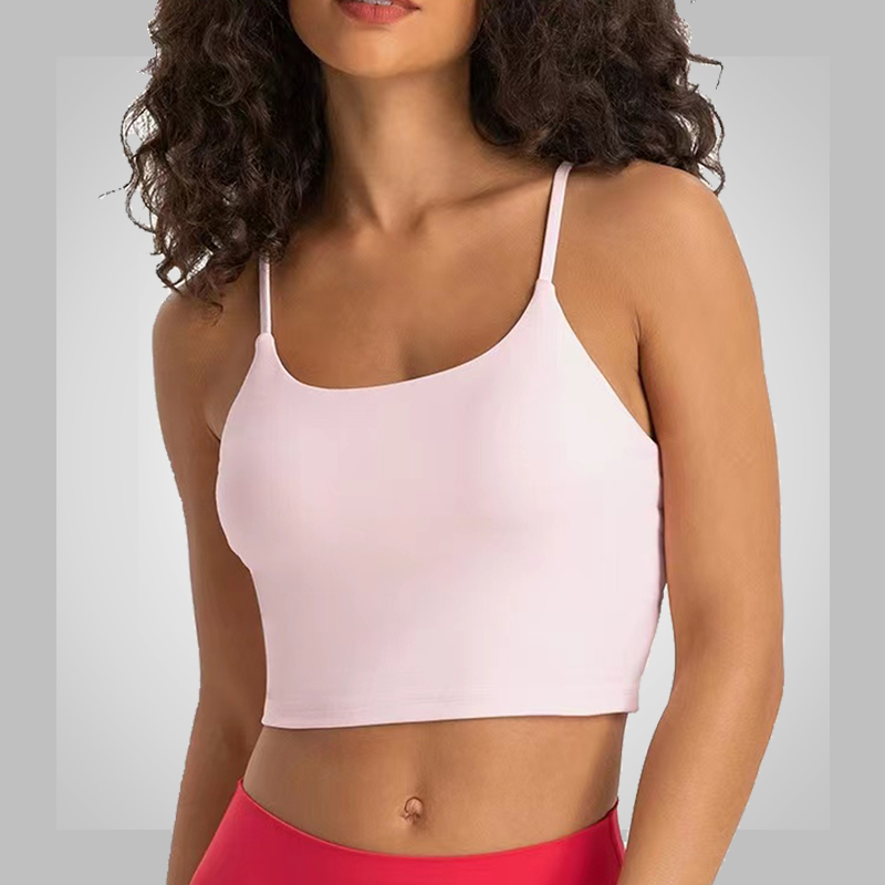 KY5238 Women Activewear Sports Crop top with pads 