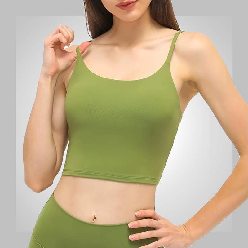 KY5238 Women Activewear Sports Crop top with pads 