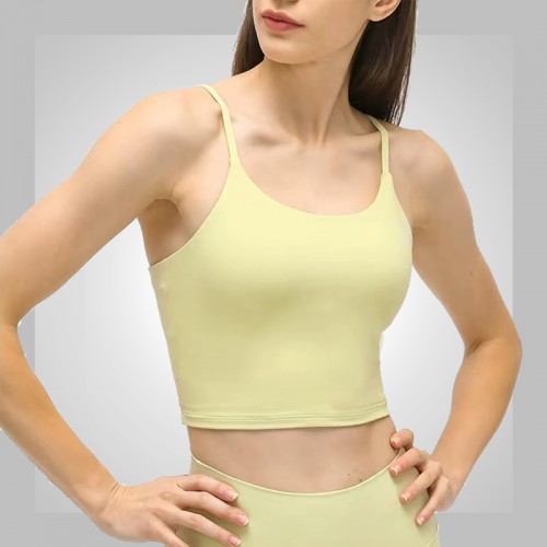 KY5238 Women Activewear Sports Crop top with pads