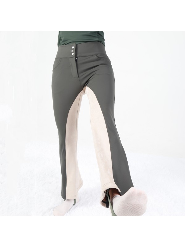 EQ-P02 330G 61%Polyester 39% Spandex-Luxury Full Seat Suede Patch Wild Rope Breeches