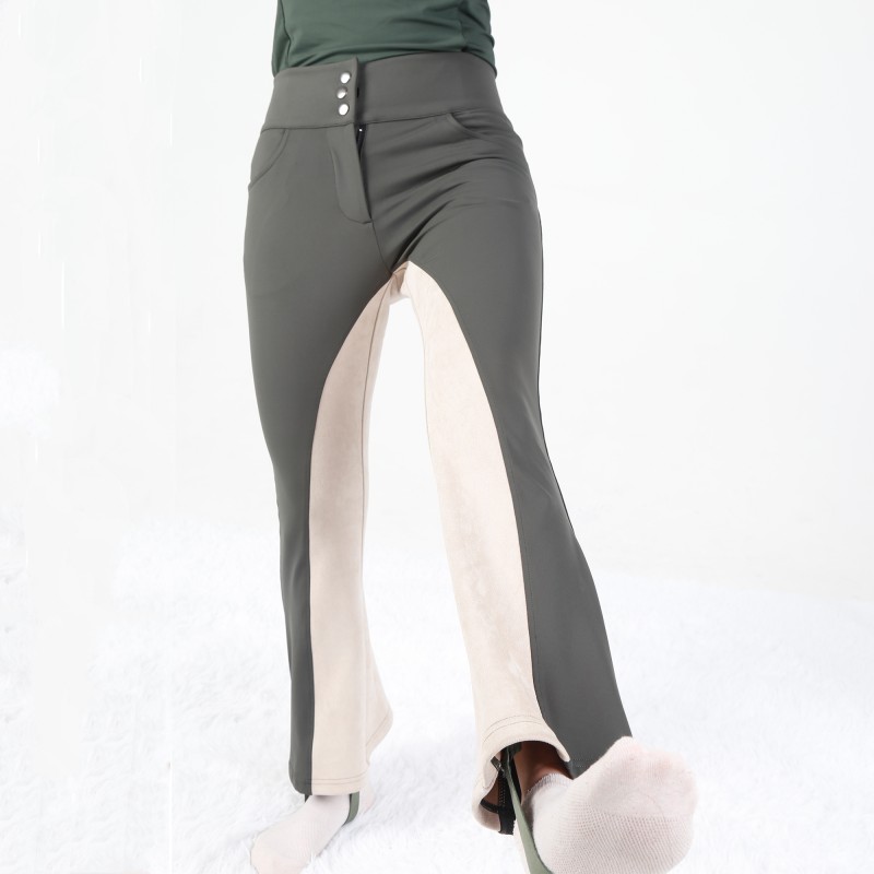 EQ-P02 330G 61%Polyester 39% Spandex-Luxury Full Seat Suede Patch Wild Rope Breeches