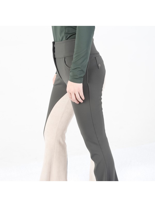 EQ-P02 330G 61%Polyester 39% Spandex-Luxury Full Seat Suede Patch Wild Rope Breeches