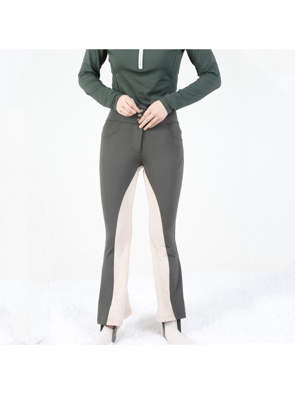EQ-P02 330G 61%Polyester 39% Spandex-Luxury Full Seat Suede Patch Wild Rope Breeches