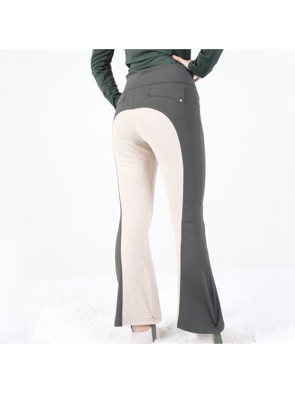 EQ-P02 330G 61%Polyester 39% Spandex-Luxury Full Seat Suede Patch Wild Rope Breeches