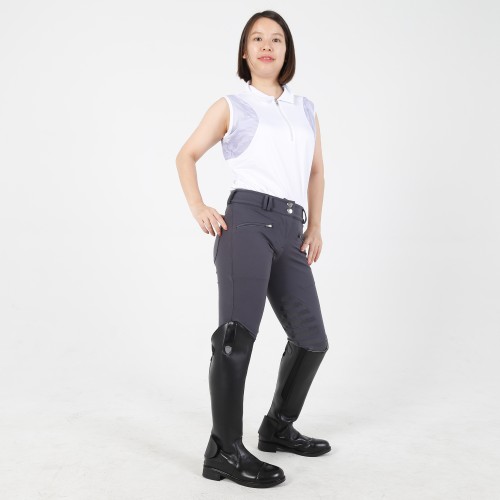 EQ-P04 350G 62%Nylon 38% Spandex Equestrian Pants No Inseam Horse Riding Breeches