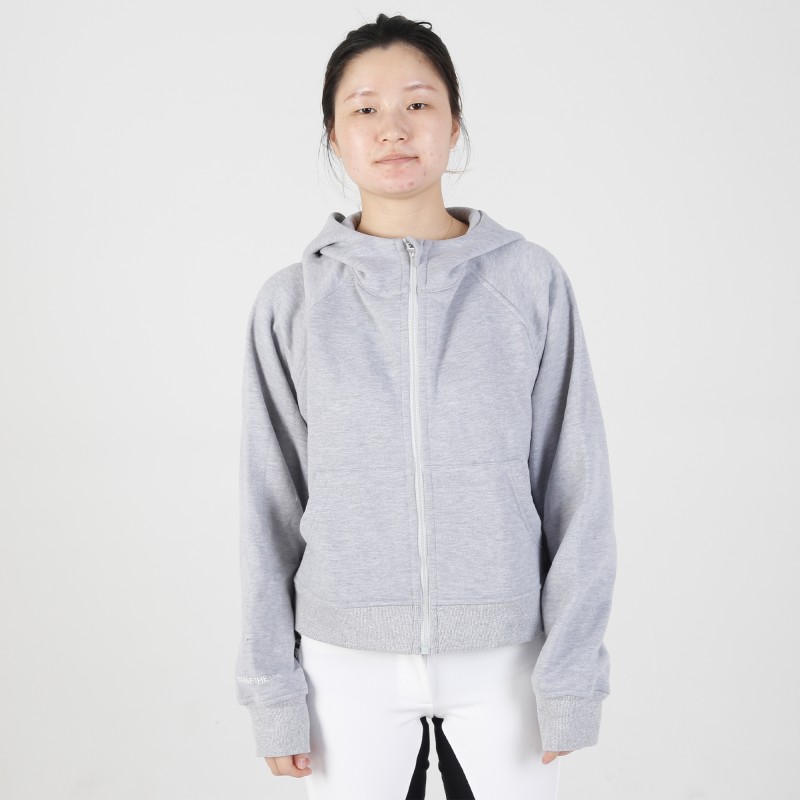 Hoodie 02 320G 95%Cotton 05% Spandex Equestrian Zipper Up Loose Fit French Terry Basic Hoodies 