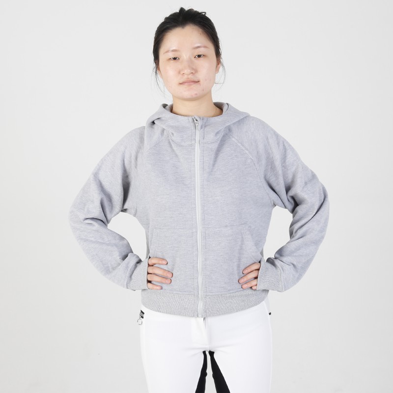 Hoodie 02 320G 95%Cotton 05% Spandex Equestrian Zipper Up Loose Fit French Terry Basic Hoodies 