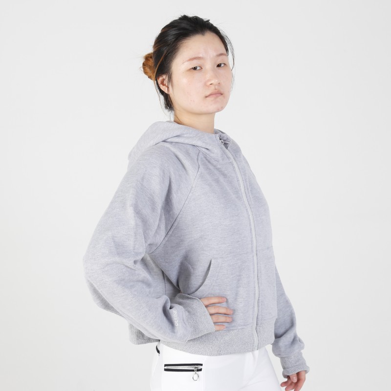 Hoodie 02 320G 95%Cotton 05% Spandex Equestrian Zipper Up Loose Fit French Terry Basic Hoodies 