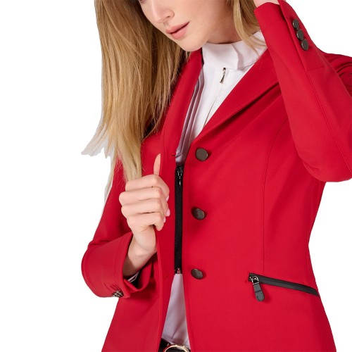 EQ-ShowJacket-02 320G 81% Nylon 19% Spandex-Ladies Competition Jacket