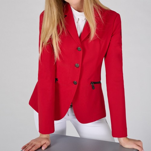 EQ-ShowJacket-02 320G 81% Nylon 19% Spandex-Ladies Competition Jacket