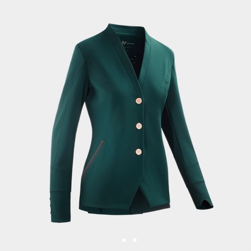 EQ-ShowJacket-04 320G 81% Nylon 19% Spandex-V-Collar Horse Riding Show Jacket