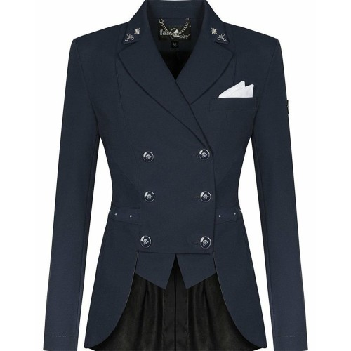 EQ-ShowJacket-05 350G 75% Nylon 25% Spandex-Competition Dressage Riding Shadbelly Show Coat