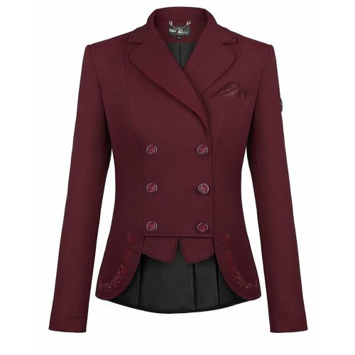 EQ-ShowJacket-05 350G 75% Nylon 25% Spandex-Competition Dressage Riding Shadbelly Show Coat