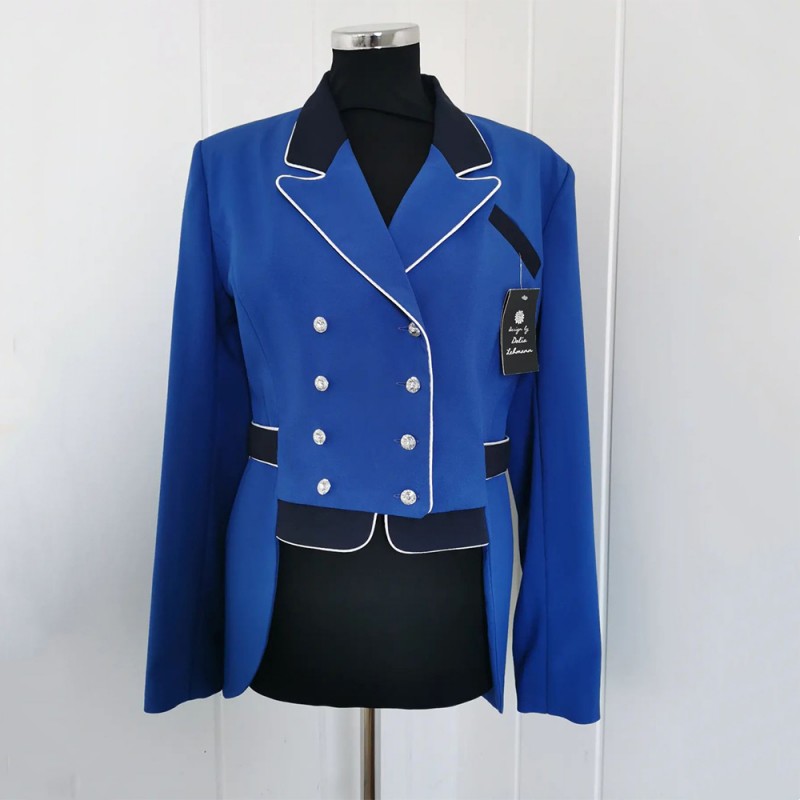 EQ-ShowJacket-05 350G 75% Nylon 25% Spandex-Competition Dressage Riding Shadbelly Show Coat 