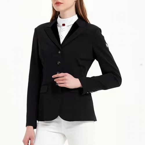 EQ-ShowJacket-06 350G 81% Nylon 19% Spandex-Equestrian Horse Riding Show Jacket