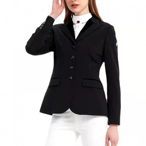 EQ-ShowJacket-06 350G 81% Nylon 19% Spandex-Equestrian Horse Riding Show Jacket 