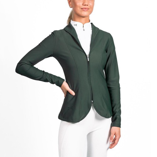 EQ-ShowJacket-07 350G 62% Nylon 38% Spandex-Zipper Technical Equestrian Show Jacket