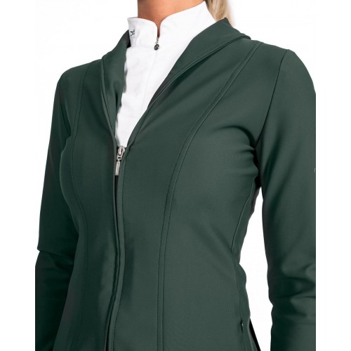 EQ-ShowJacket-07 350G 62% Nylon 38% Spandex-Zipper Technical Equestrian Show Jacket