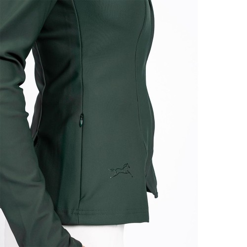 EQ-ShowJacket-07 350G 62% Nylon 38% Spandex-Zipper Technical Equestrian Show Jacket