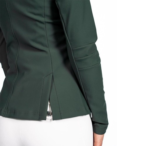 EQ-ShowJacket-07 350G 62% Nylon 38% Spandex-Zipper Technical Equestrian Show Jacket