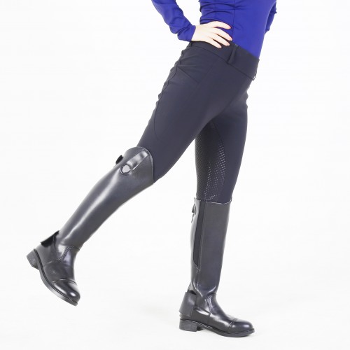 EQ-T02 In stock Black Full Seat Horse Riding Tights 
