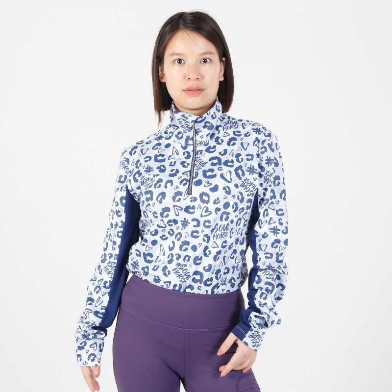 EQ-T-LS12 260G 73%Polyester+27%spandex-Printing Long sleeve base layer 