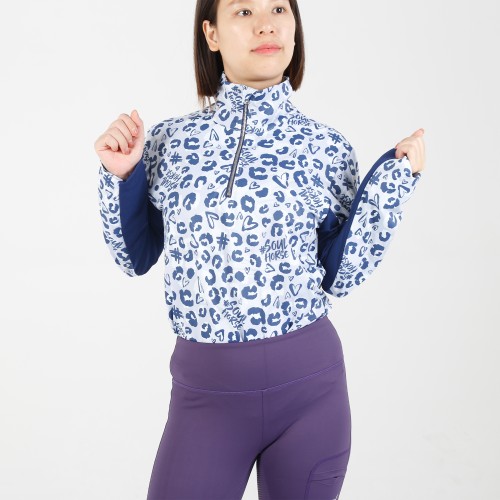 EQ-T-LS12 260G 73%Polyester+27%spandex-Printing Long sleeve base layer