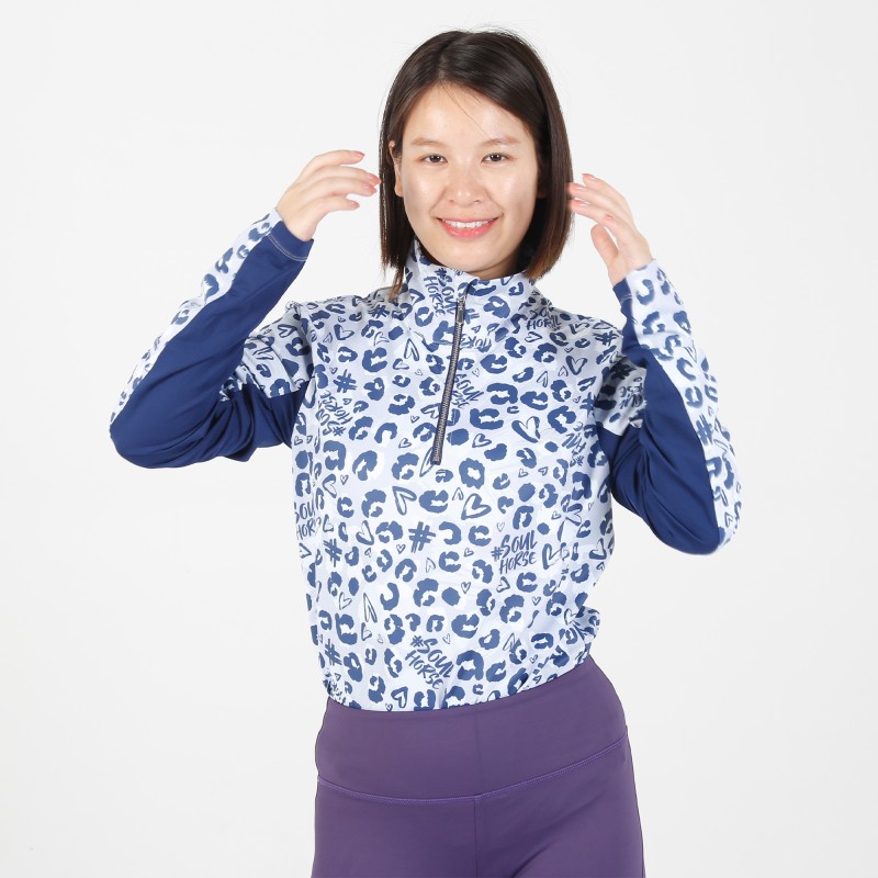 EQ-T-LS12 260G 73%Polyester+27%spandex-Printing Long sleeve base layer