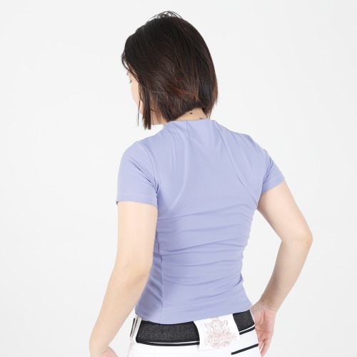EQ-T-SL-03 250G 73%Polyester 27% Spandex Horse Riding Short sleeves Base Layers 