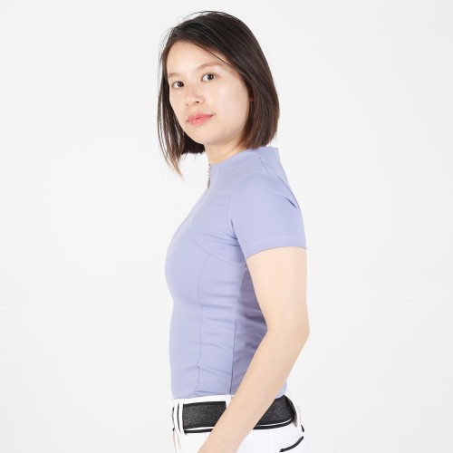 EQ-T-SL-03 250G 73%Polyester 27% Spandex Horse Riding Short sleeves Base Layers